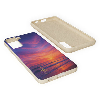 Biodegradable Phone Case – Sunset Beach Eco Phone Cover (Sunrise/Sunset Photo)