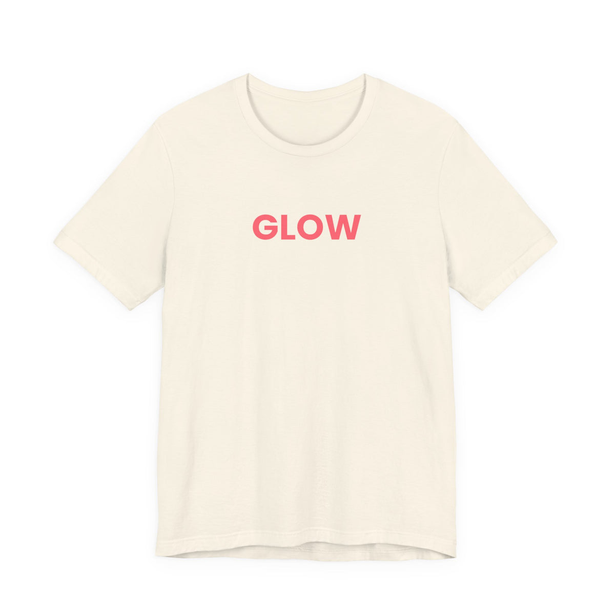 Glowwell Cream Tee - Coral Glow Edition
