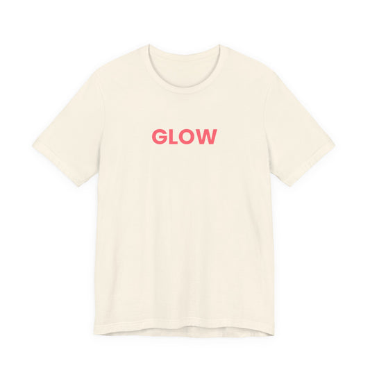 Glowwell Cream Tee - Coral Glow Edition