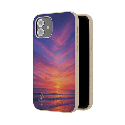 Biodegradable Phone Case – Sunset Beach Eco Phone Cover (Sunrise/Sunset Photo)