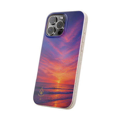 Biodegradable Phone Case – Sunset Beach Eco Phone Cover (Sunrise/Sunset Photo)