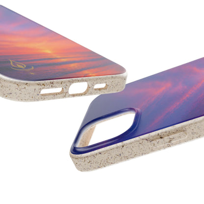 Biodegradable Phone Case – Sunset Beach Eco Phone Cover (Sunrise/Sunset Photo)