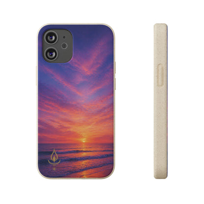 Biodegradable Phone Case – Sunset Beach Eco Phone Cover (Sunrise/Sunset Photo)