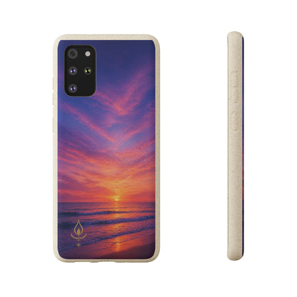 Biodegradable Phone Case – Sunset Beach Eco Phone Cover (Sunrise/Sunset Photo)