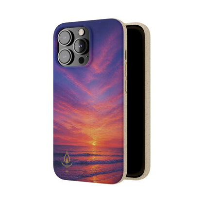 Biodegradable Phone Case – Sunset Beach Eco Phone Cover (Sunrise/Sunset Photo)