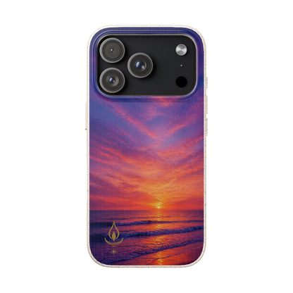 Biodegradable Phone Case – Sunset Beach Eco Phone Cover (Sunrise/Sunset Photo)