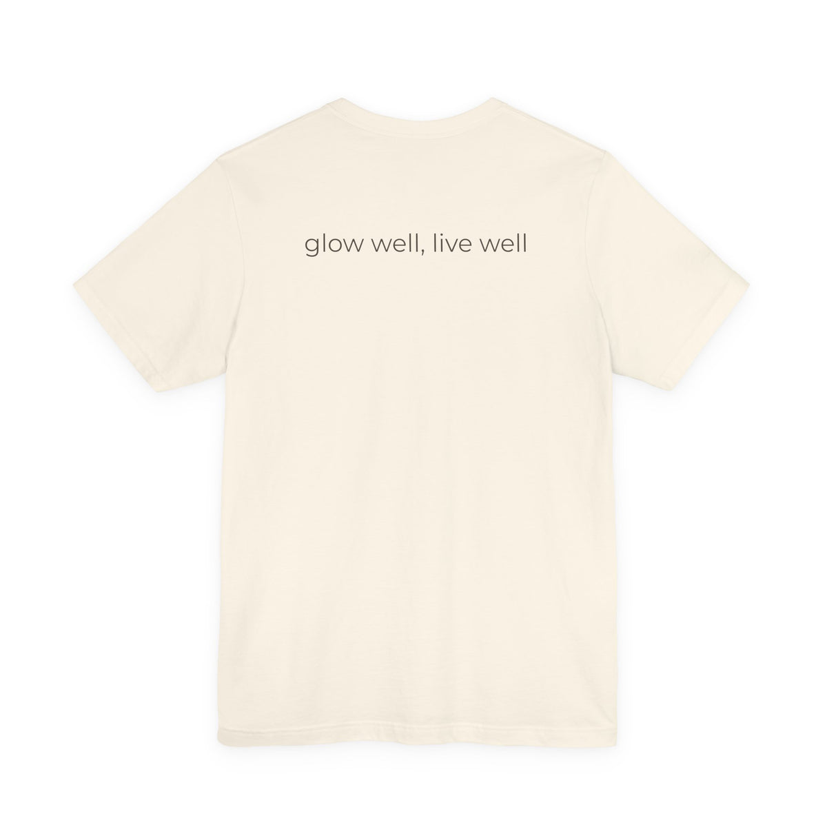 Glowwell Cream Tee - Coral Glow Edition