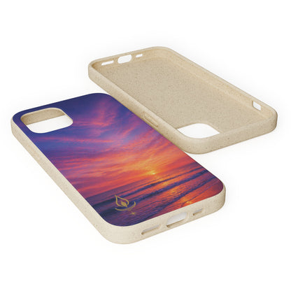 Biodegradable Phone Case – Sunset Beach Eco Phone Cover (Sunrise/Sunset Photo)