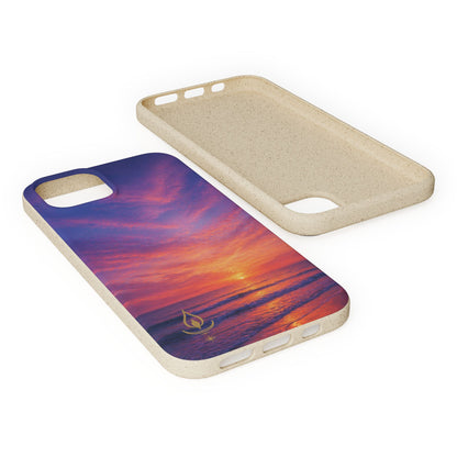 Biodegradable Phone Case – Sunset Beach Eco Phone Cover (Sunrise/Sunset Photo)