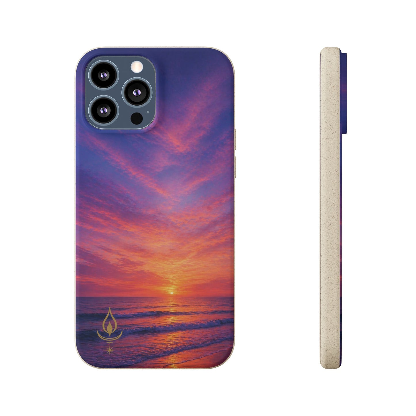 Biodegradable Phone Case – Sunset Beach Eco Phone Cover (Sunrise/Sunset Photo)