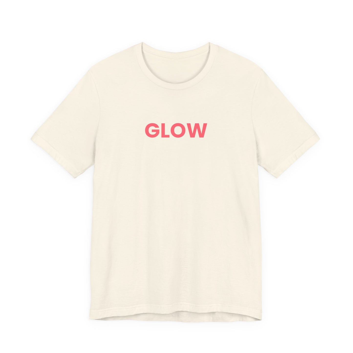 Glowwell Cream Tee - Coral Glow Edition