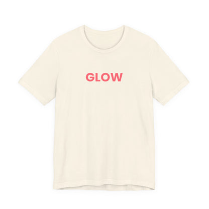 Glowwell Cream Tee - Coral Glow Edition