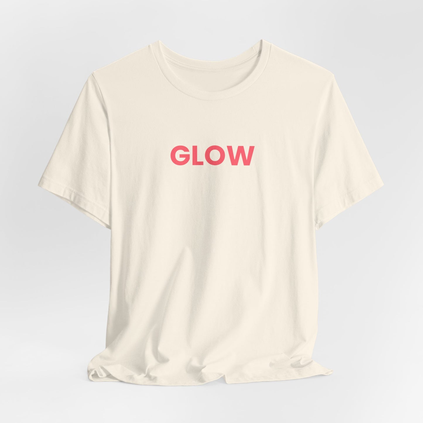 Glowwell Cream Tee - Coral Glow Edition