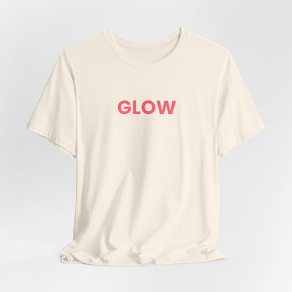 Glowwell Cream Tee - Coral Glow Edition