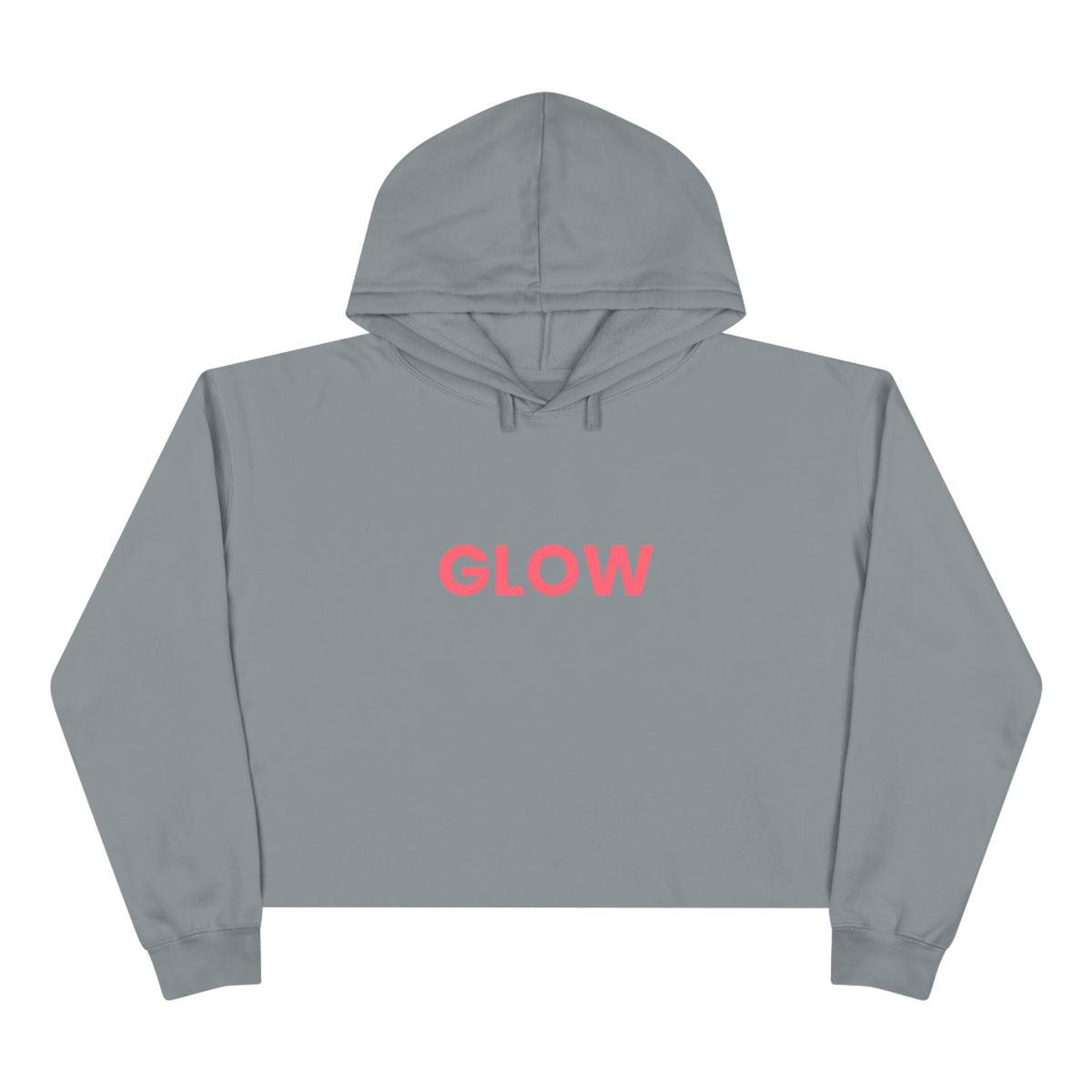 Glow Cropped Hoodie —a little glow with a  little more attitude