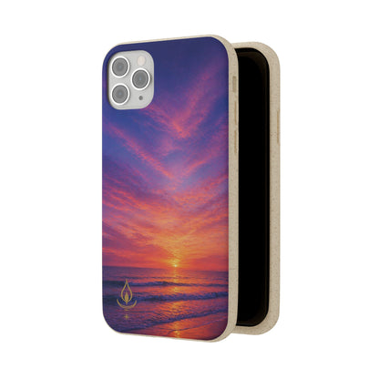 Biodegradable Phone Case – Sunset Beach Eco Phone Cover (Sunrise/Sunset Photo)