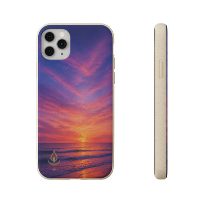 Biodegradable Phone Case – Sunset Beach Eco Phone Cover (Sunrise/Sunset Photo)