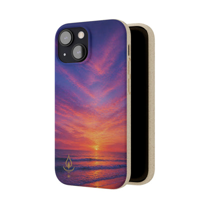 Biodegradable Phone Case – Sunset Beach Eco Phone Cover (Sunrise/Sunset Photo)