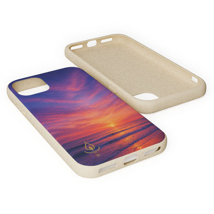 Biodegradable Phone Case – Sunset Beach Eco Phone Cover (Sunrise/Sunset Photo)