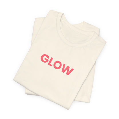Glowwell Cream Tee - Coral Glow Edition