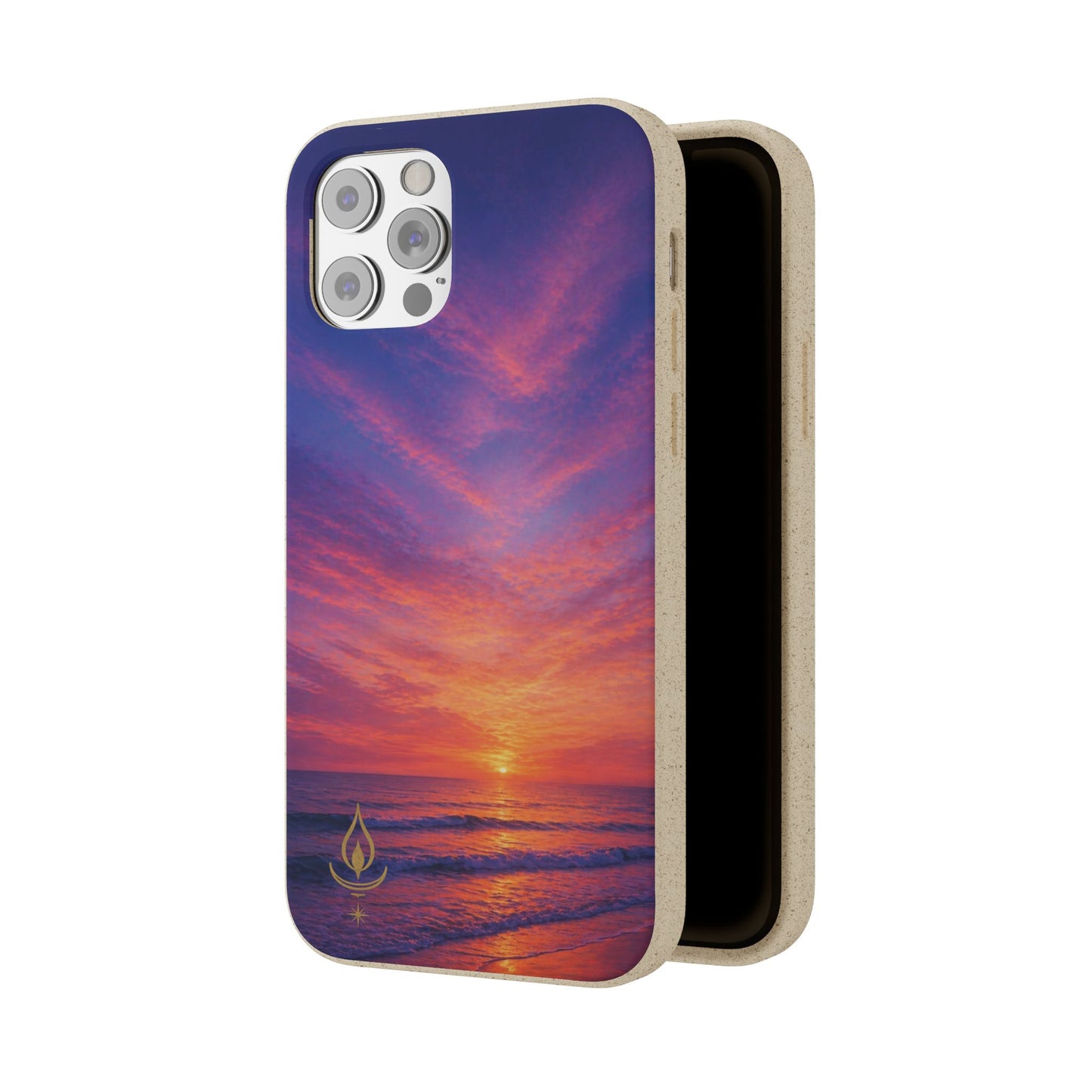 Biodegradable Phone Case – Sunset Beach Eco Phone Cover (Sunrise/Sunset Photo)