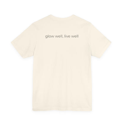 Glowwell Cream Tee - Coral Glow Edition
