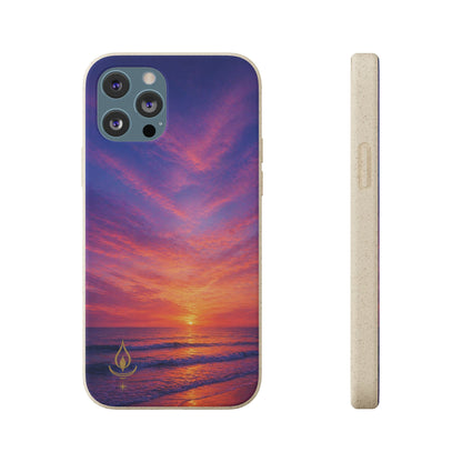 Biodegradable Phone Case – Sunset Beach Eco Phone Cover (Sunrise/Sunset Photo)