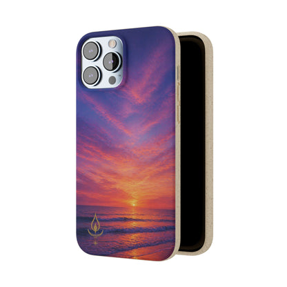 Biodegradable Phone Case – Sunset Beach Eco Phone Cover (Sunrise/Sunset Photo)