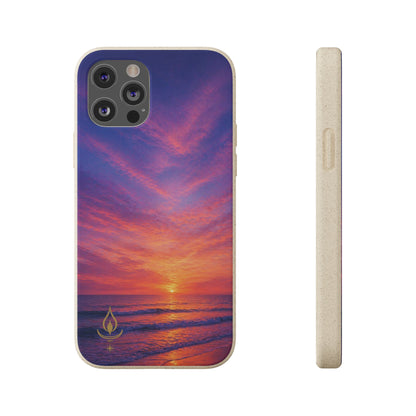 Biodegradable Phone Case – Sunset Beach Eco Phone Cover (Sunrise/Sunset Photo)