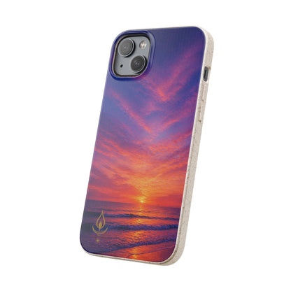 Biodegradable Phone Case – Sunset Beach Eco Phone Cover (Sunrise/Sunset Photo)