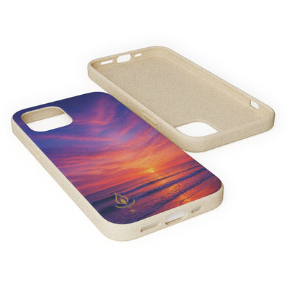 Biodegradable Phone Case – Sunset Beach Eco Phone Cover (Sunrise/Sunset Photo)