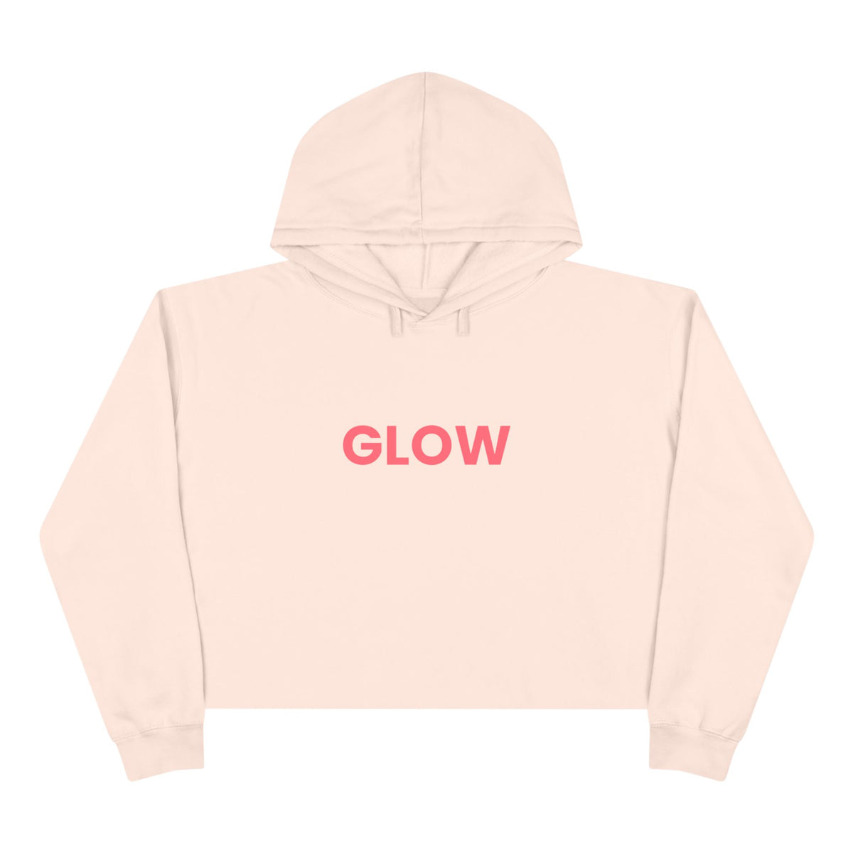 Glow Cropped Hoodie —a little glow with a  little more attitude