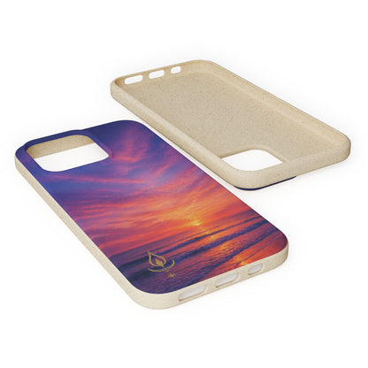 Biodegradable Phone Case – Sunset Beach Eco Phone Cover (Sunrise/Sunset Photo)