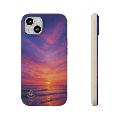 Biodegradable Phone Case – Sunset Beach Eco Phone Cover (Sunrise/Sunset Photo)